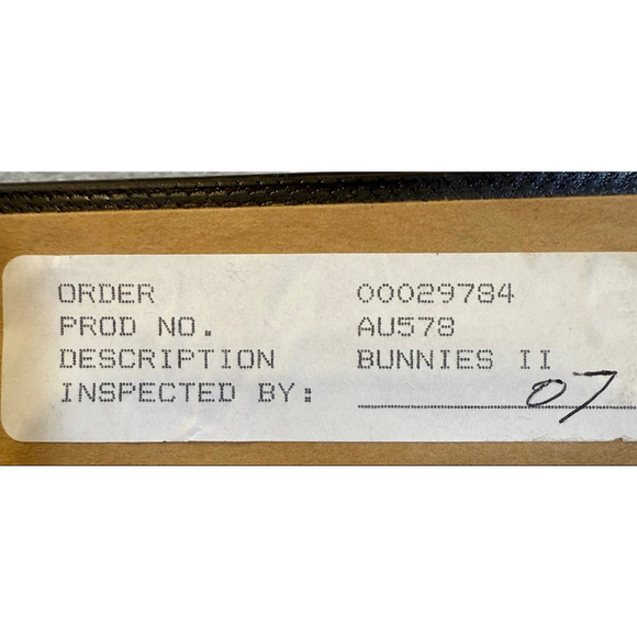 Framed Numbered Print of French Country Bunnies approx 16x14 inches - Picture 9 of 12